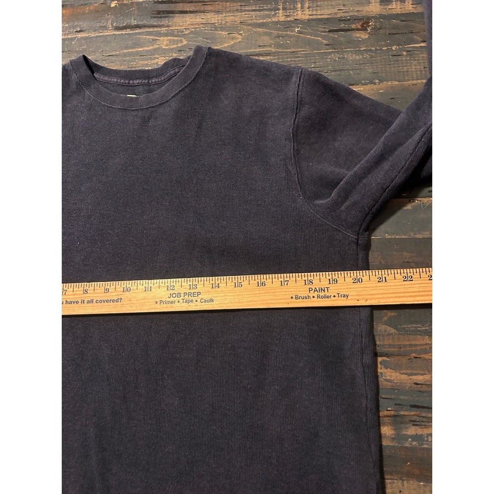 GAP Navy Blue Thermal Sweater Shirt SMALL Cabincore‎ gorpcore - Picture 5 of 6